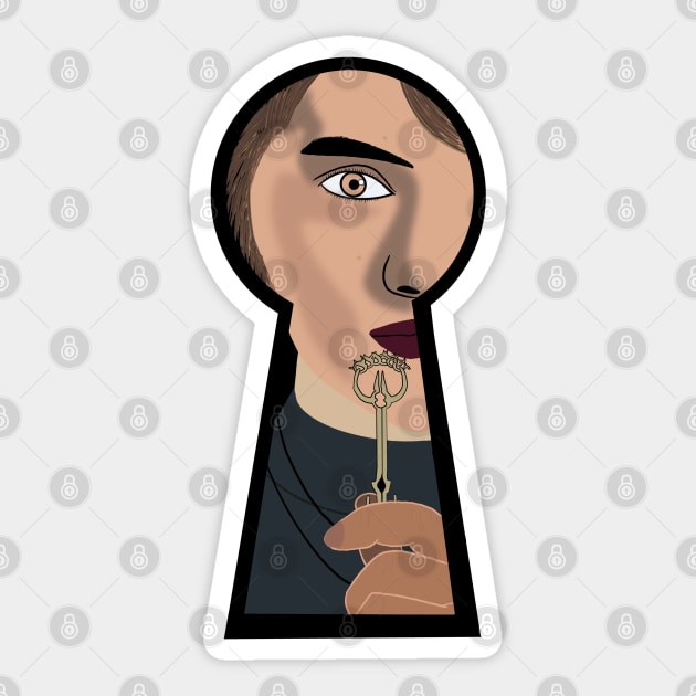 Locke and key Sticker by Brains